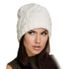 Wholesale Diamond check soft chunky wool knit hat