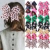 Wholesale World Cup fans children's dovetail bow hair band Football Pattern