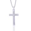 Wholesale European and American New Cross Necklace Men's Scripture Neutral Style Hip Hop Pendant Pendant Necklace Women's Jewelry