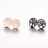 PVD Coated 18K Gold Real Gold Plated Tree 304 Stainless Steel Preppy Style Waterproof Non Tarnish Ear Studs