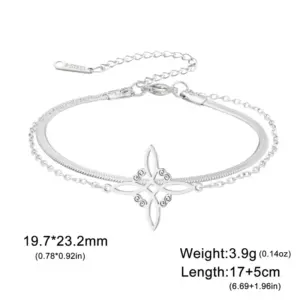 Steel Color-Double Layer Snake Chain