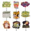 Wholesale Cross-border New Creative Acrylic Glitter Badge Reel Rotating Retractable Nurse Doctor Certificate Badge Hanging Buckle