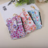 Wholesale Small Floral Card Bag Flower Printing Card Case ID Bag