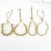 Wholesale Vintage Style Simple Style Geometric Copper 18k Gold Plated Bracelets In Bulk