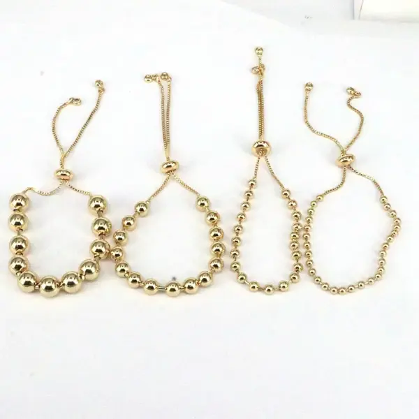 Wholesale Vintage Style Simple Style Geometric Copper 18k Gold Plated Bracelets In Bulk