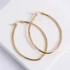 Wholesale PVD Coated Imitation Gold Heart Stainless Steel Simple Style Waterproof Non Tarnish Earrings