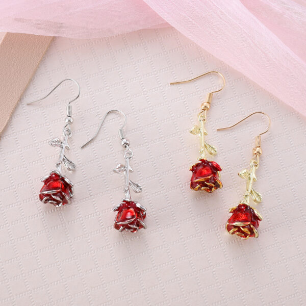 Wholesale Vintage rose earrings