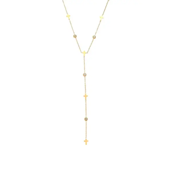 Wholesale Titanium Steel Necklace Women's Elegant Versatile INS Style Minimalist Design Luxury Personality Extended U-Shaped Fashion Jewelry