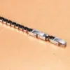 Wholesale Fashion Round Titanium Steel Inlay Zircon Bracelets 1 Piece