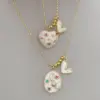 Wholesale Jewelry Simple Style Classic Style Star Heart Shape Copper Zircon 18K Gold Plated Multi Charms Pendant Necklace