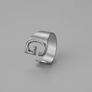 Silver G Open Ring J382-33 / Adjustable Opening
