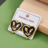 Wholesale Ins Style Heart Shaped Stainless Steel 304 Earrings Women's Casual Weekend Daily Use Vacuum Plated Gold Finish Drop Ear Studs