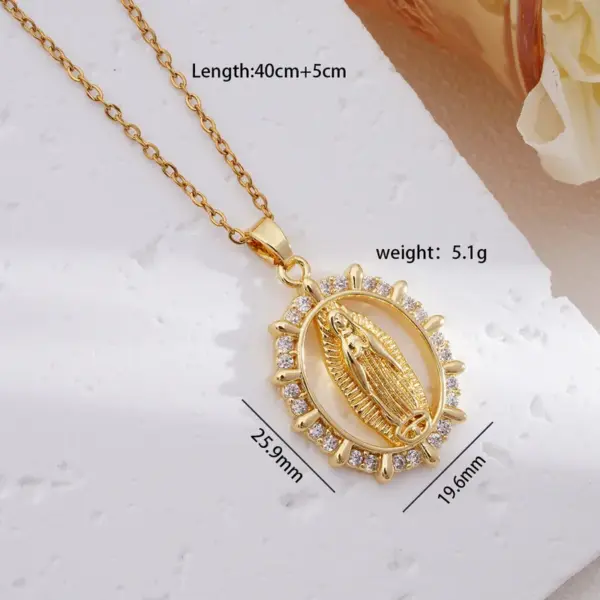 Wholesale 304 Stainless Steel Copper Human Pendant Necklace