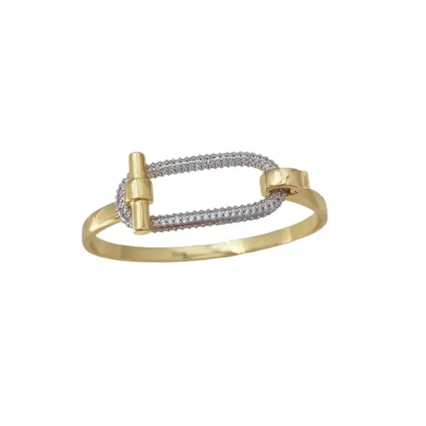 Wholesale Jewelry Vintage Style Classic Style Geometric Copper Zircon Mixed Metal Rings Bracelets
