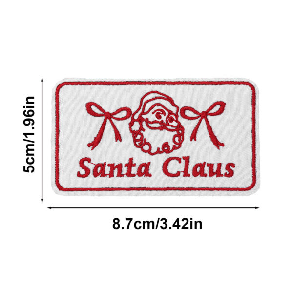 Wholesale Cross-border Christmas text embroidery patches, Merry Christmas fabric patches, clothing accessories, hole patches, and appliqués.