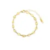 Wholesale Lady Geometric Solid Color Titanium Steel Bracelets Necklace