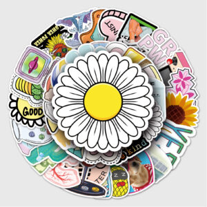 Wholesale 50 graffiti cartoon VSCO style fresh luggage tablet computer piano waterproof stickers car decorative stickers