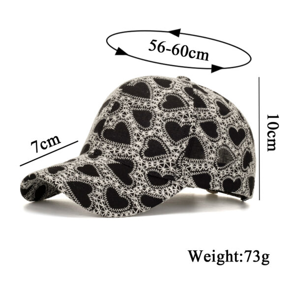 Wholesale Spring and Autumn Love Embroidered Baseball Cap Outdoor Sun Hat Casual Trendy Cap B1101