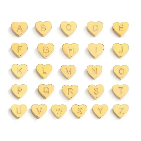 Wholesale PVD Coated Real Gold Plated Letter Heart Shape Daisy 201 Stainless Steel 304 Stainless Steel Artificial Crystal Elegant Simple Style Classic Style Waterproof Non Tarnish 201 Stainless Steel Lobster Trigger Clasp Closure Bracelets