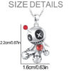 oly-e86286ba0995a2f241c291f2116e51a7 Wholesale Doll Necklace Design Creative Fun Punk Pendant Necklace