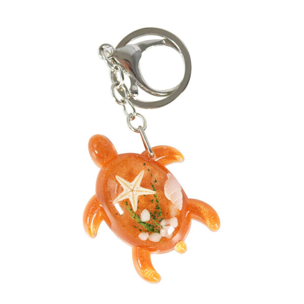 Wholesale New Turtle Shape Pendant Creative Cartoon Luminous Acrylic Car Keychain Manufacturer Wholesale with Lobster Clasp