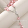 Wholesale Love pink rosary necklace cross jewelry