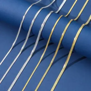 Wholesale Trendy Snake Bone Chain Necklace Electroplated Stainless Steel Titanium Steel Vacuum Color Preservation Hip Hop Fashion Jewelry