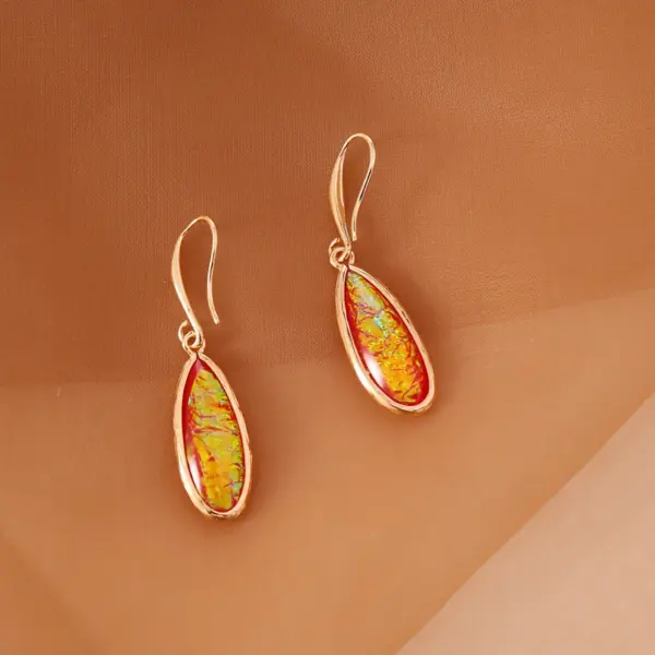 Wholesale fashion water droplets gem drop earrings - Nihaojewelry