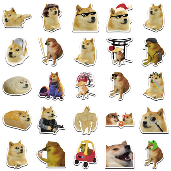 Wholesale 50PCS/PACK funny dog graffiti stickers