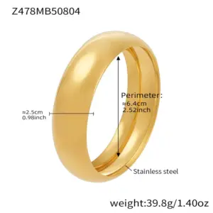 Z478-gold Glossy Bracelet Width 25mm