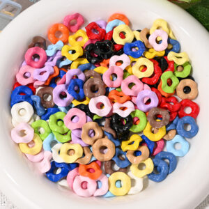 oly-e89e89f4cf5efabc2f3c60d98ada8da2 Wholesale Cute painted textured lace wavy stackable small spacer beads