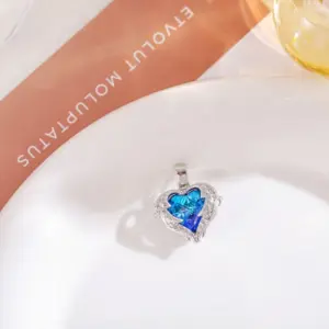 Silver-Plated Sapphire / Heart Of The Ocean