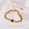 Wholesale PVD Coated 18K Gold Plated Geometric 304 Stainless Steel Waterproof Non Tarnish 304 Stainless Steel Bracelets