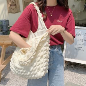 Wholesale Internet Celebrity Bubble Bag Single Shoulder Crossbody Bag Ins Women's Large Capacity Tote Bag Simple Versatile Vest Manufacturer Logo