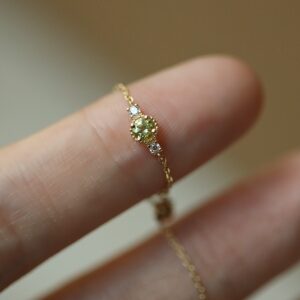 Wholesale S925 Jasmine Gold Olive Adjustable Chain Sterling Silver Ring Women's Color-free Japanese Niche High-end Jewelry