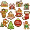 Wholesale Cross-border cartoon Christmas embroidery patches, holiday gift patches, embroidered patches, clothing accessories, ironing hot melt glue