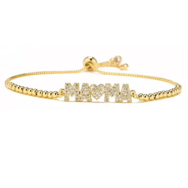 Letter Copper Fashion MAMA Bracelets