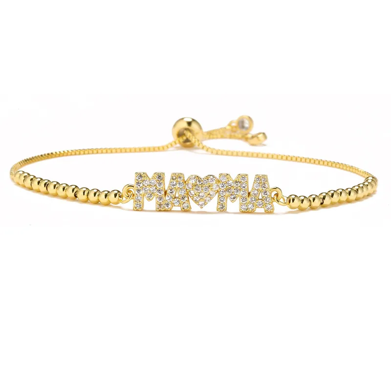 Wholesale Letter Copper Fashion MAMA Bracelets