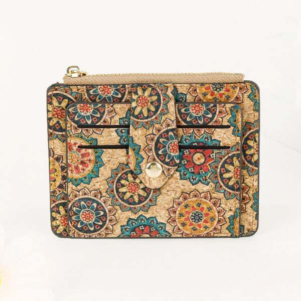 oly-e8d93d486f5909b62e95aefaf19b1b63 Wholesale Vintage Exquisite Multi Card Bag Portuguese Cork Ultra-thin Ultra-light 10 Card Zipper Small Wallet Coin Purse