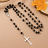 oly-e8dee421cd64a285f76e7fa64c50d855 Wholesale Pearl Cross Rosary Bracelet