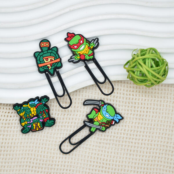 Wholesale Random 100pcs Cartoon Turtle Paperclip Bookmark OLY Exclusive
