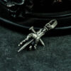 Wholesale Demon Hand Nail Cross Pendant Vintage Dark Gothic Pendant Necklace Men's Necklace in stock