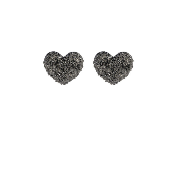 oly-e8fa73b13b5772954be2814cfb9ffff5 Wholesale Sier Needle Korean-style Ser Flash G Diamond Love Round Earrings Autumn and Winter Ins Style Light Luxury High-end Delicate All-match Earrings