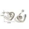 Wholesale PVD Coated Irregular Water Droplets 304 Stainless Steel Simple Style Waterproof Non Tarnish Earrings