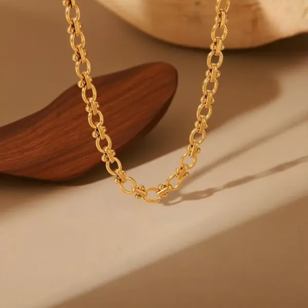 2025 New Titanium Steel Jewelry Set For Women Fashion Summer Necklace Bracelet Accessories Cross Electroplated Bowknot