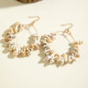 Wholesale Personality Bohemian Shell Conch Earrings Starfish Pendant Beach Wind Long Earrings Jewelry
