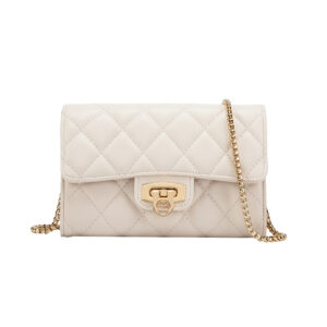 Diamond pattern off-white / 19*3*13CM