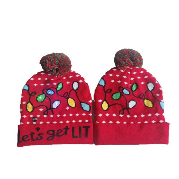 Wholesale Christmas hat colorful woolen hat