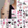 Wholesale 10 Sheets/Pack Cross-Border Cartoon Skull Painted Tattoo Stickers Halloween Party Fun DIY Arm Face Stickers