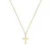 Wholesale Hip-hop Cross Stainless Steel Titanium Steel Pendant Necklace